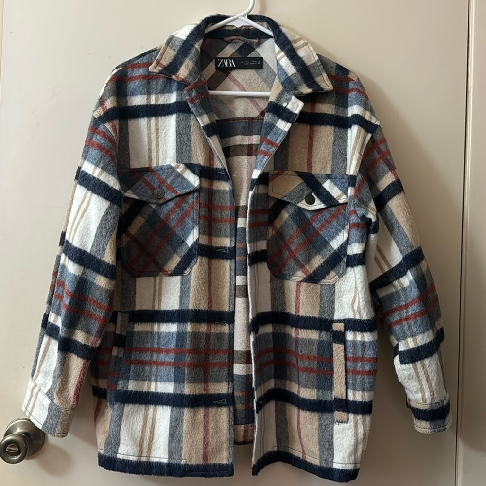 Zara Brown Plaid Shackleton Size Small